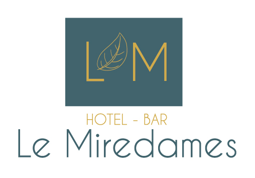 Logo - Le Miredames - Couleurs - Encadreě Plein Vert bleu canard
